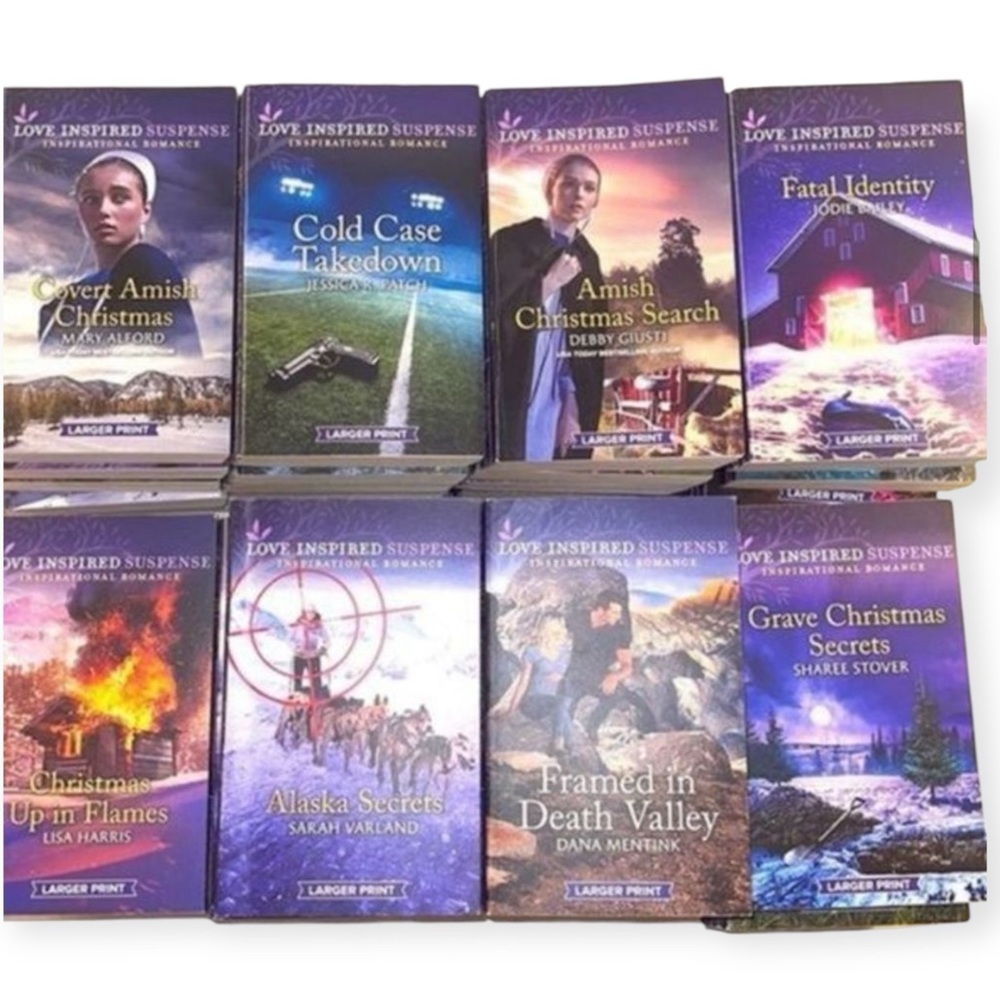 Granny’s Hot Reads! Love Inspired Romance Suspense Novels Lot of 46‎